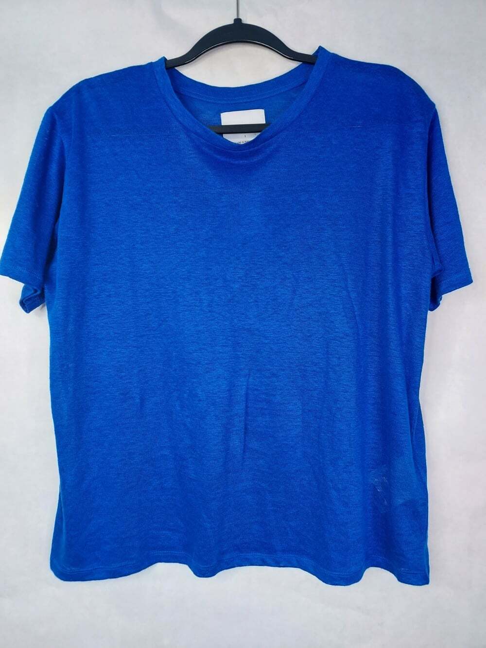 Inimigo Fine Knit Top Women's S 100% Linen Lightweight Boxy Slub Sweater Chic